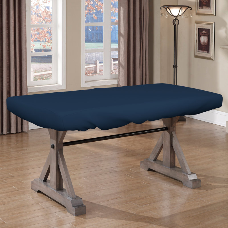Blue Elephant Poker Table Cover, 106.7cm L x 213.4cm W, Blue