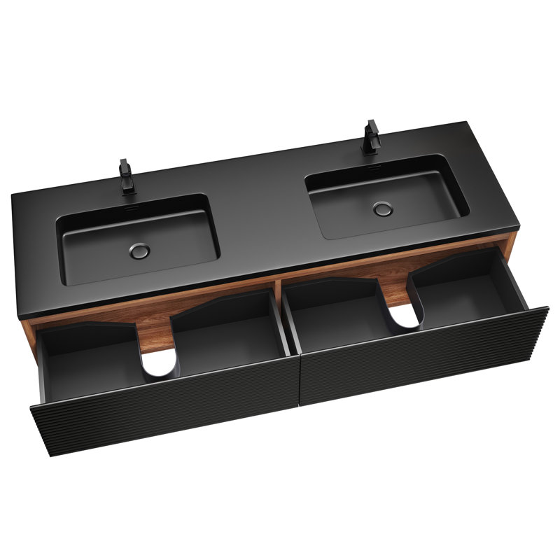 Base de meuble-lavabo double 70,55 po seulement