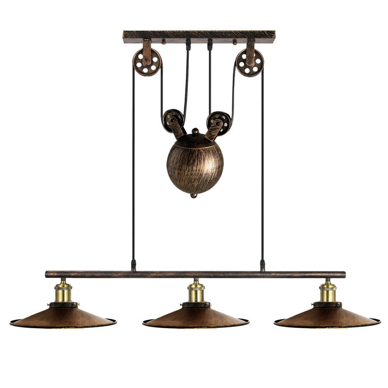 Anila 3 - Light Kitchen Island Pendant, Brushed Copper