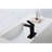 Single Handle Waterfall Spout Bathroom Faucet In Matt Black, Vanity Sink Faucet, Constructed With Stainless Steel For Durability, Corrosion And Fingerprint- Surface Treatment, Peaceful Balanced Water-121626856