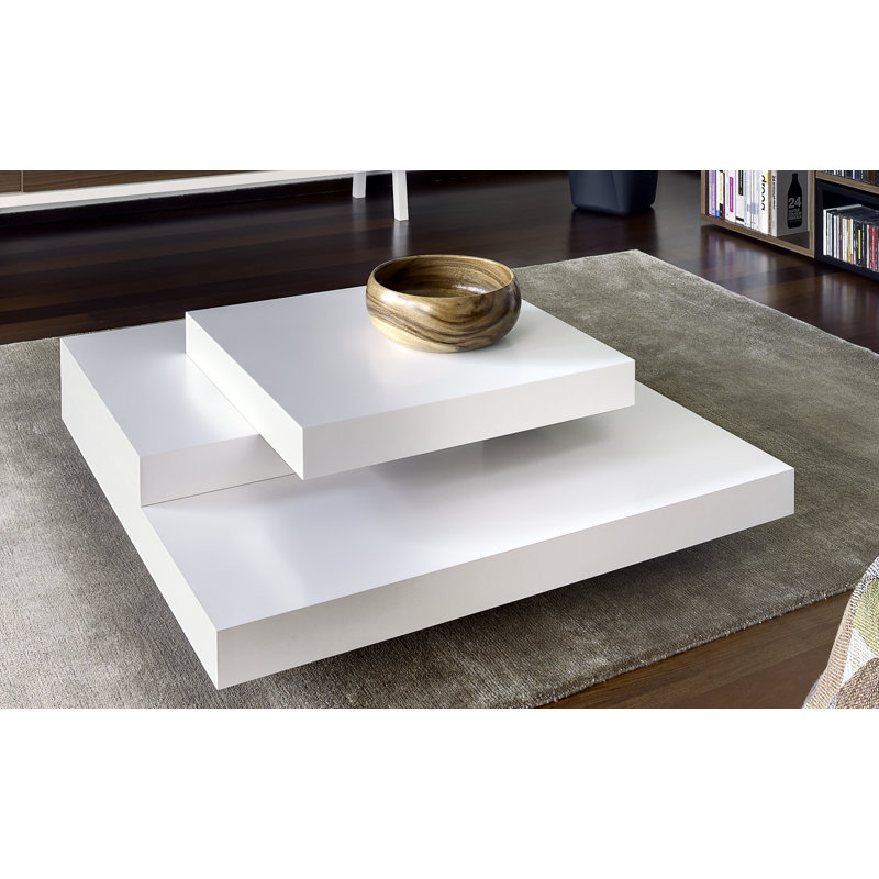 Clytee Coffee Table, Pure White