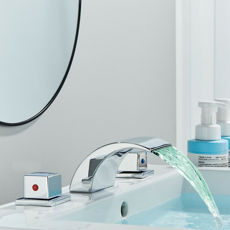Widespread 2-handle Bathroom Faucet, Chrome