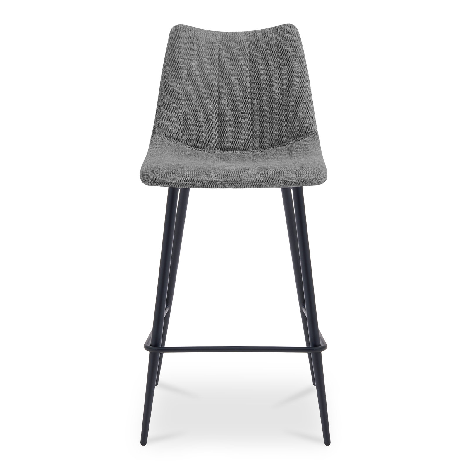 Finnigan Counter & Bar Stool, Bar Stool (30" Seat Height), Dark Gray/Fabric