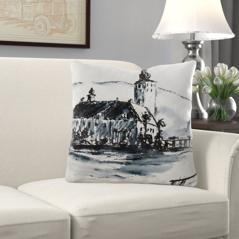 Coussin moated castle Alvey, Microsuède, Intérieur