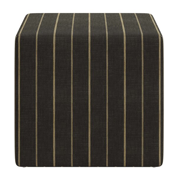 New - 17 Black Antimicrobial Vinyl Square Modular Furniture Ottoman