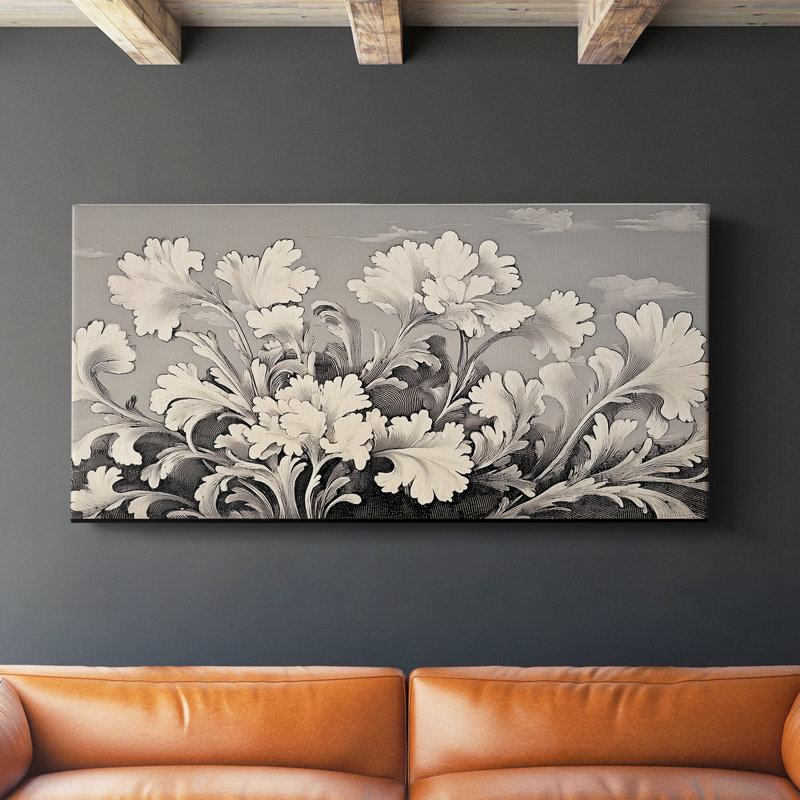 Botanical Series-CECIX- Toile tendue avec châssis - Prêt à accrocher, H 20 po x l 40 po