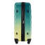 Valise extensible Hardshell 3 pièces avec roulettes pivotantes et serrure TSA légère 20 "24" 28 ", vert + jaune
