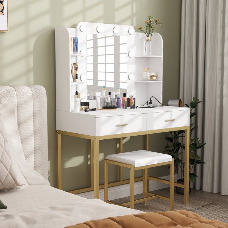 Semhar Vanity, White