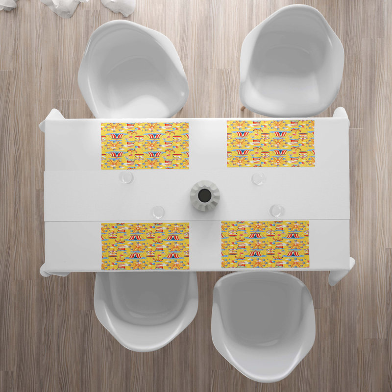 Polyester Abstract Rectangle Placemat
