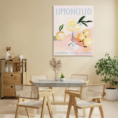 Limoncello Summer Cocktail Canvas, design by Sisi and Seb