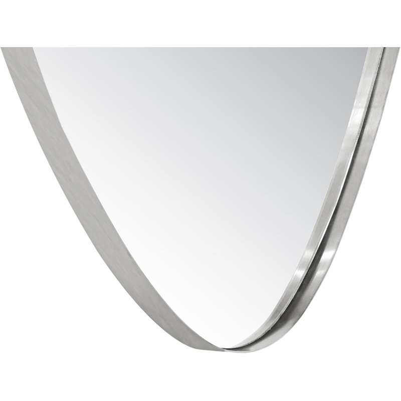 Mirsha Mirror, 24" x 17", Brushed Silver