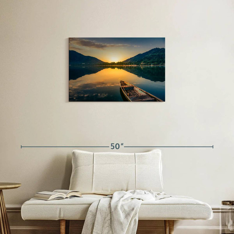 Paysage de lac Alvord Sunset, H 20 po x l 30 po