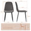 Velvet Modern Upholstered Dining Chair  -1335829246