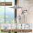 10-Inch Raincan Shower Heads with 9-Setting Handheld Spray and Adjustable Curved Extension Arm Combo Chrome-122003117