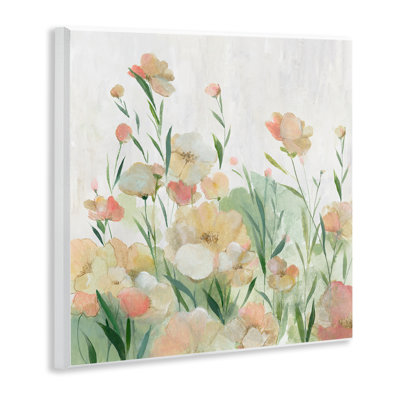 «Blush Florals Meadow», art mural par Hannah Dawson