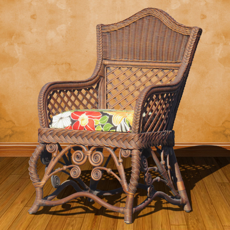 Mathys 22'' H Armchair, Wild Orchard Black, White