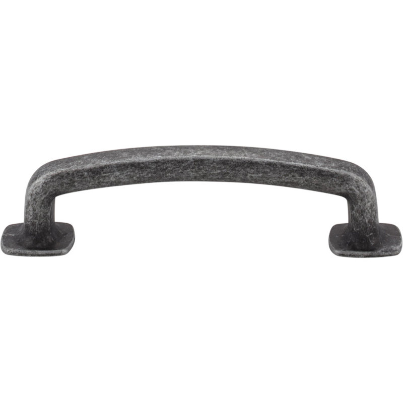 Belcastel I Bar Pull, Distressed Antique Silver, 5 1/16"