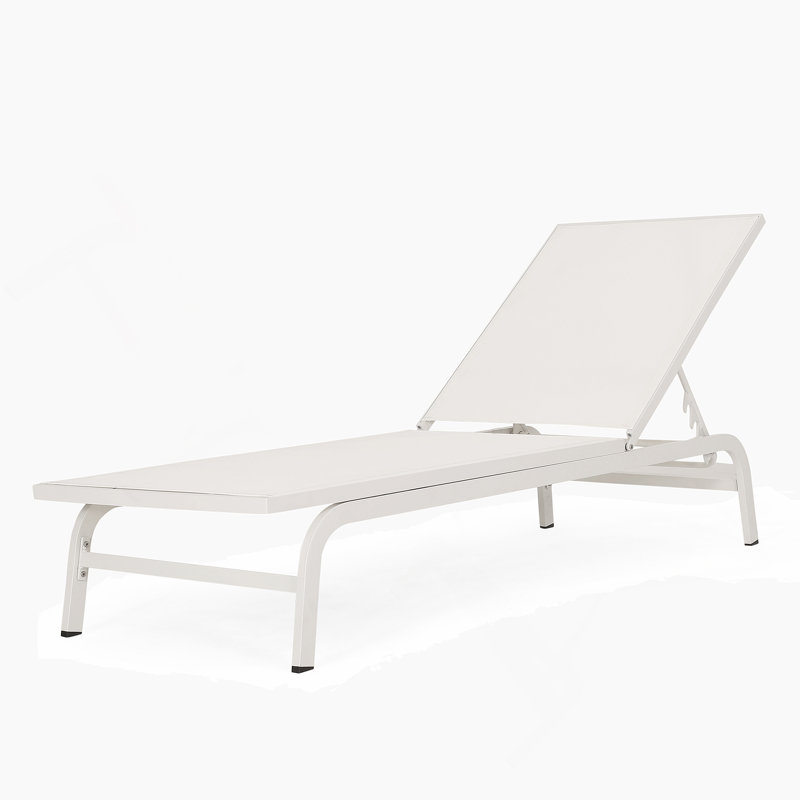 Outdoor Mesh Chaise Lounges With Aluminum Frame For Maximum Comfort And Durability, Perfect For Relaxation