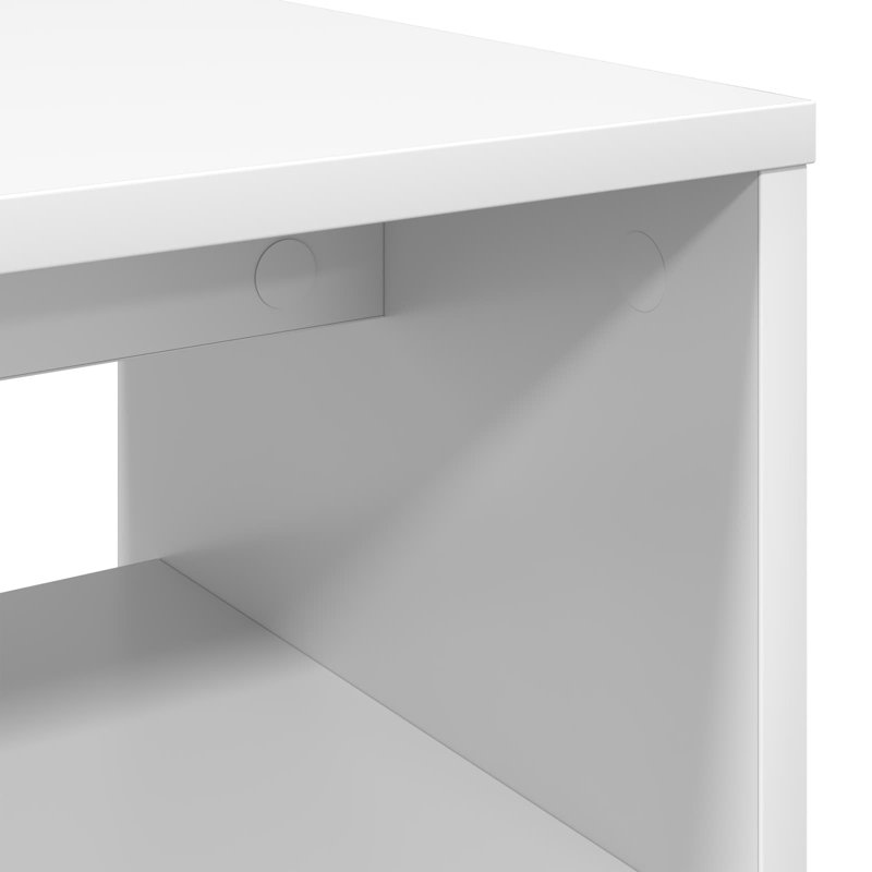 Unfinished TV Stand, White, 40cm H x 100cm L x 35cm W