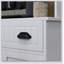 Armoire à micro-ondes polyvalente avec rangement, portes doubles, tablettes réglables et trou de câble pour la cuisine et la salle à manger