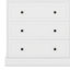 Armoire de rangement avec trois tiroirs et deux portes, tablette réglable