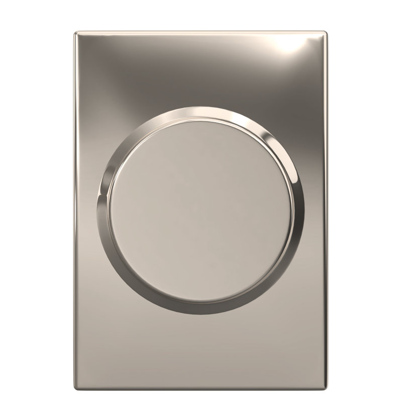 Bowery Privacy Door Knob, Polished Nickel