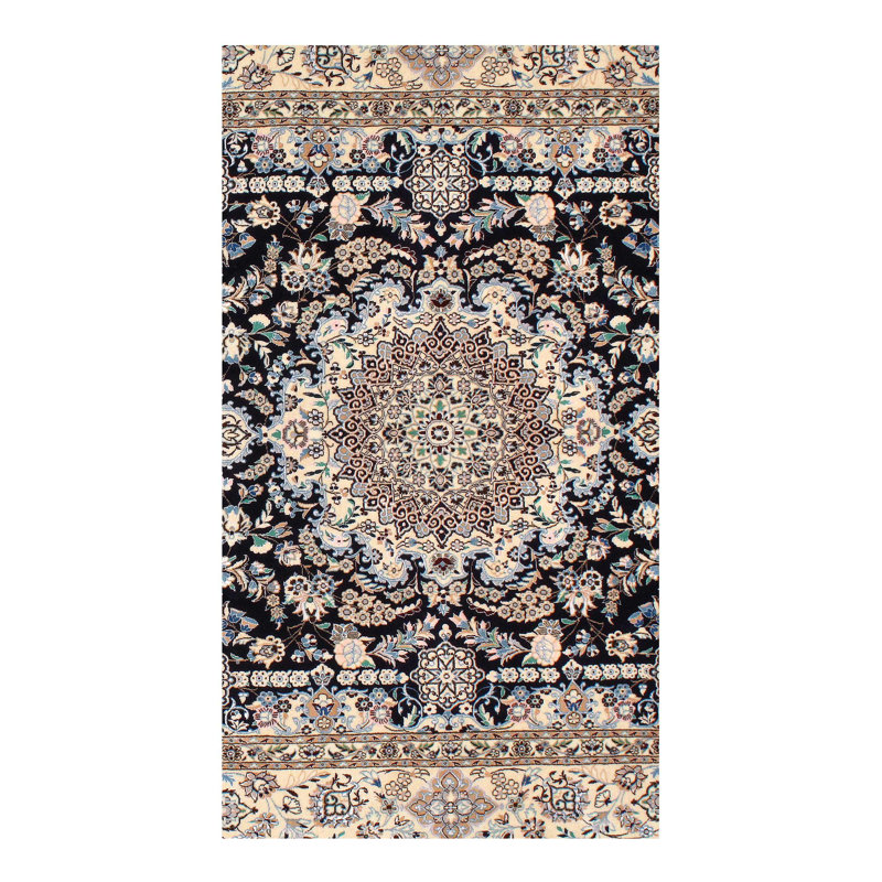 Oriental Area Rug in Navy Blue