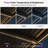 PURPLE LEAF 11' x 28' Louvered Pergola with LED Strip Lights and Control Panel for Patio Deck Garden Yard Gray-122897016