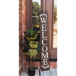 3-Foot Tall Freestanding Chalkboard Sign, Burnt Wood Commercial Extra Large Chalk Board with Easel Style Stand