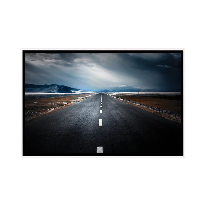 On My Way Ii 1 Piece Single Picture Frame and Floater Frame Wall Art on Canvas