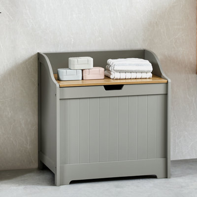 Milano Wood Cabinet Laundry Hamper