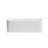 TOPCRAFT 15.75" L White Rectangular Bathroom Ceramic Sink Vanity Basin