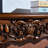 Carved Electronic Fireplace TV Storage Cabinet-110436048