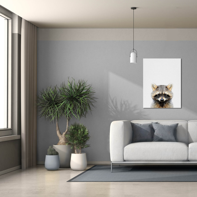 «Epic Graffiti» «Raccoon» par Tai Prints, art mural sur toile, H 34 po x l 26 po