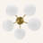5-Light Sputnik Semi Flush Mount