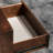 Retro Style Black Walnut Entrance Cabinet Solid Wood Accent Chest