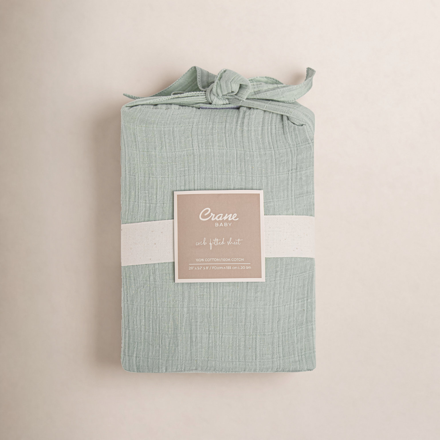 Cotton Sateen Fitted Crib Sheet, Evergreen