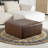 Square Genuine Leather Ottoman-406518405