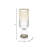 Decorative Glass Vase with Metal Stone and Aluminum Base Featuring Modern Circular Accent Design-125862510