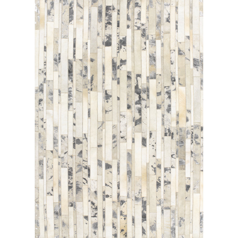 Tate Striped Cowhide Area Rug, Rectangle 170 x 240cm