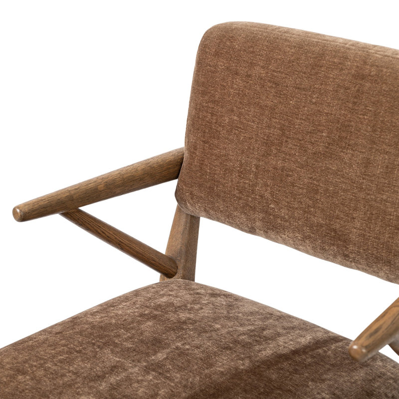 DEIDRE Upholstered Arm Chair, Altair Mushroom