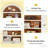 Arched Bookcase,Spacious Display Shelving Unit,Tall Bookshelf-122821564