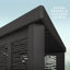 Pergola en métal avec auvent Backview Discovery Glenview