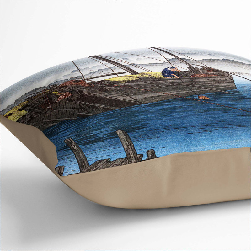 Square Cushion, Stone, 55cm H x 55cm W x 20cm D
