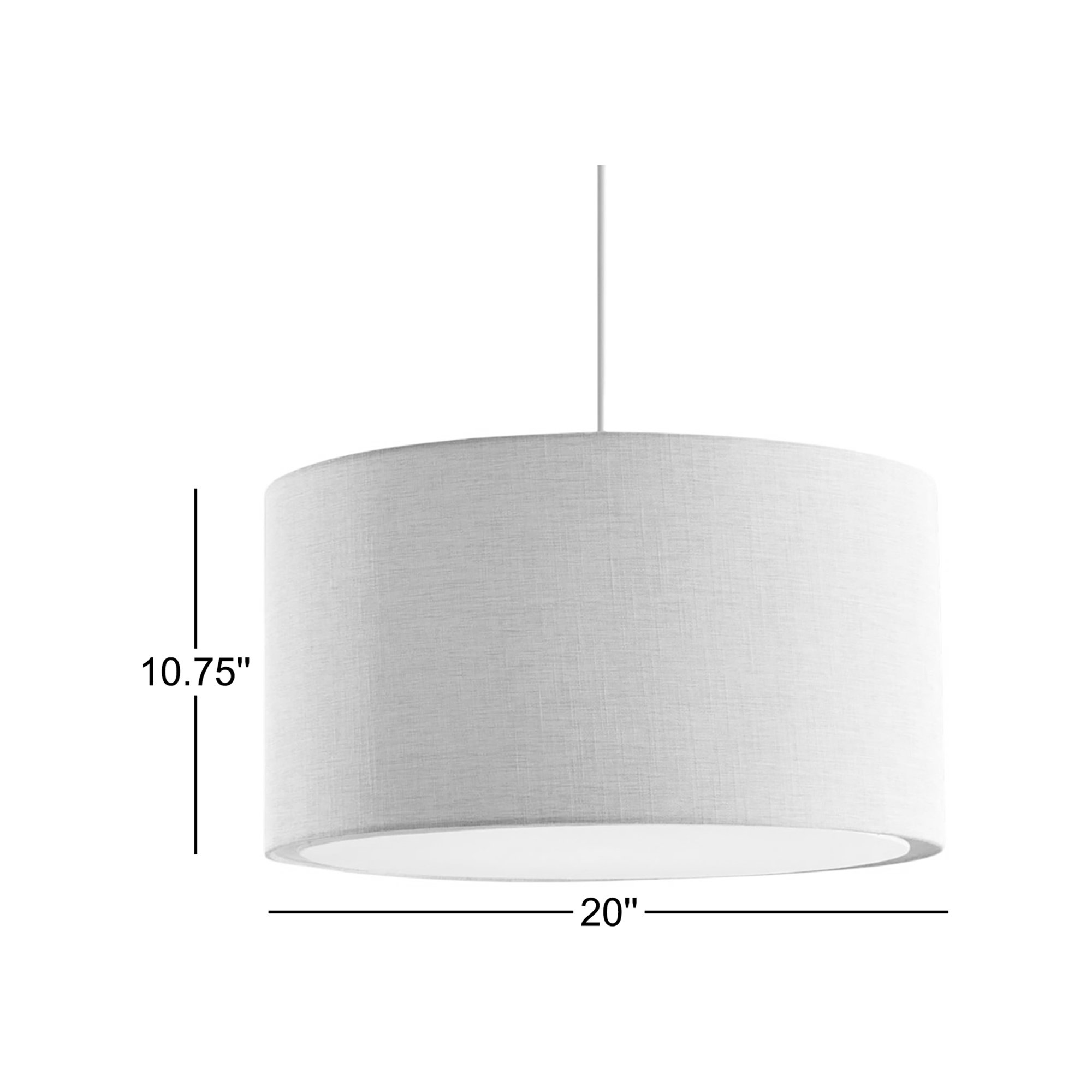 Kinnear Single Light Plug-in Pendant, Beige