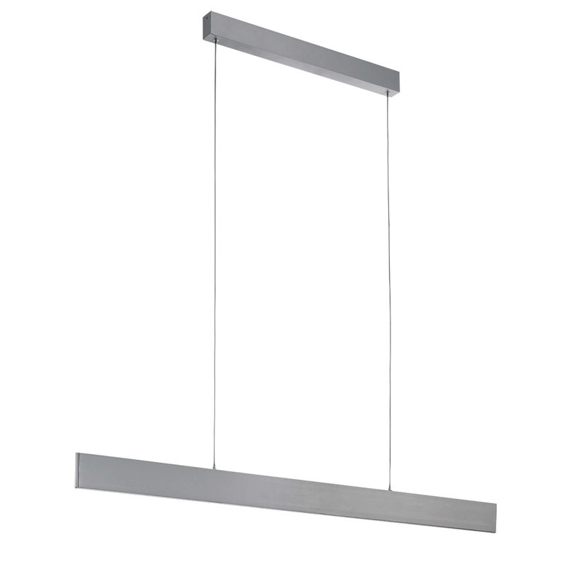 Lenka 1 - Light Brushed Aluminum LED Single Pendant