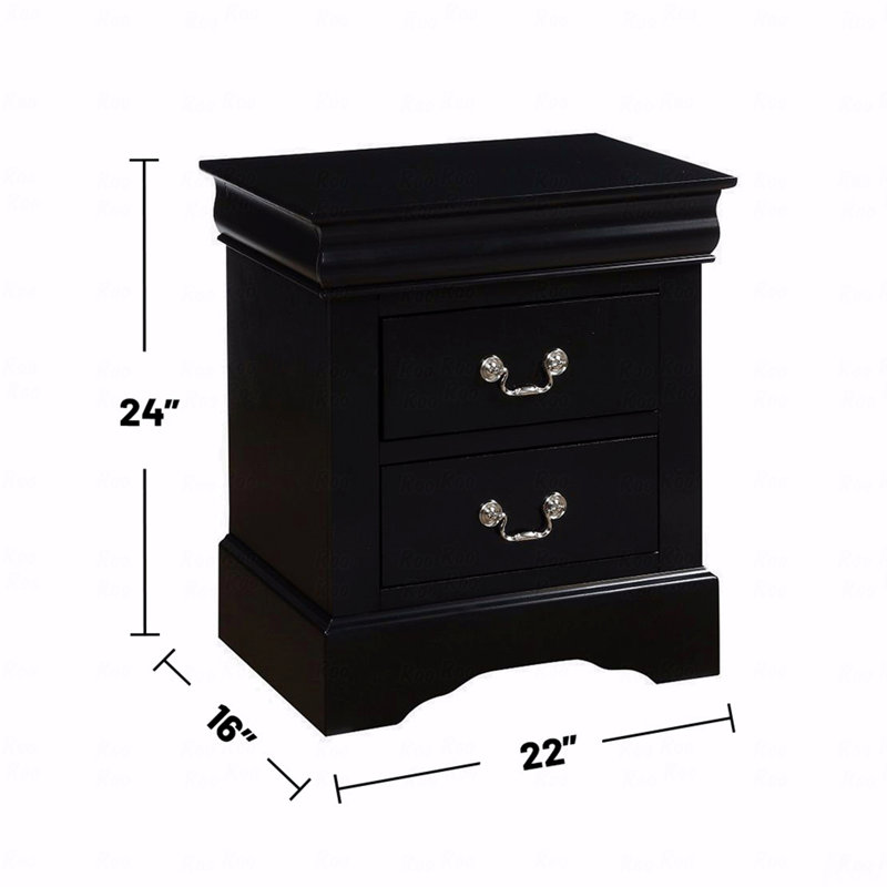 Table de chevet 2 tiroirs