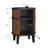End Table With Charging Station, 2-Tier Wood Nightstand With Storage Shelf & Cabinet-962340361