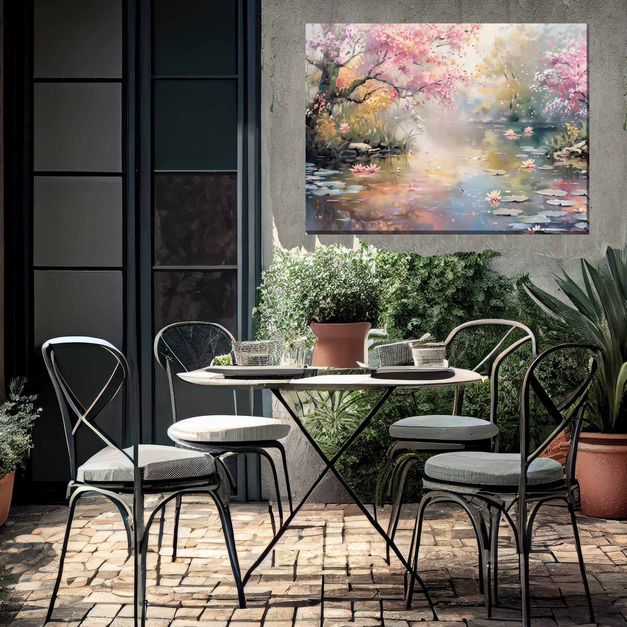 Red Barrel Studio® Serenade Spring Outdoor Canvas Art | Wayfair