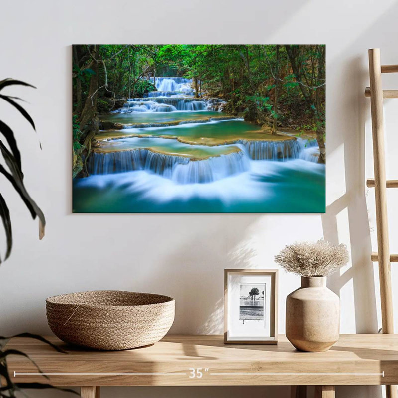 La cascade d'Erawan de Kerrick Kanchanaburi, H 16 po x l 24 po
